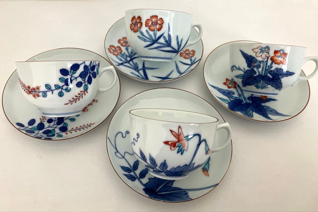 ★専用です★辻製磁おまとめ★カップ＆ソーサー4客とえんどう小皿