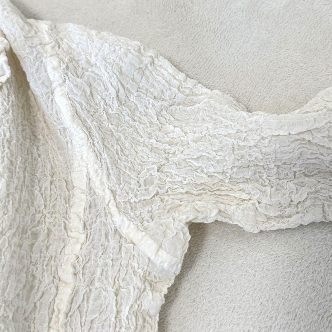 極美品✨ISSEY MIYAKE me カリフラワー　ジャケット　ホワイト