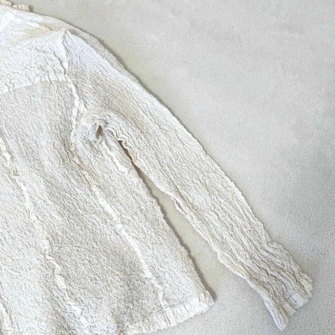 極美品✨ISSEY MIYAKE me カリフラワー　ジャケット　ホワイト