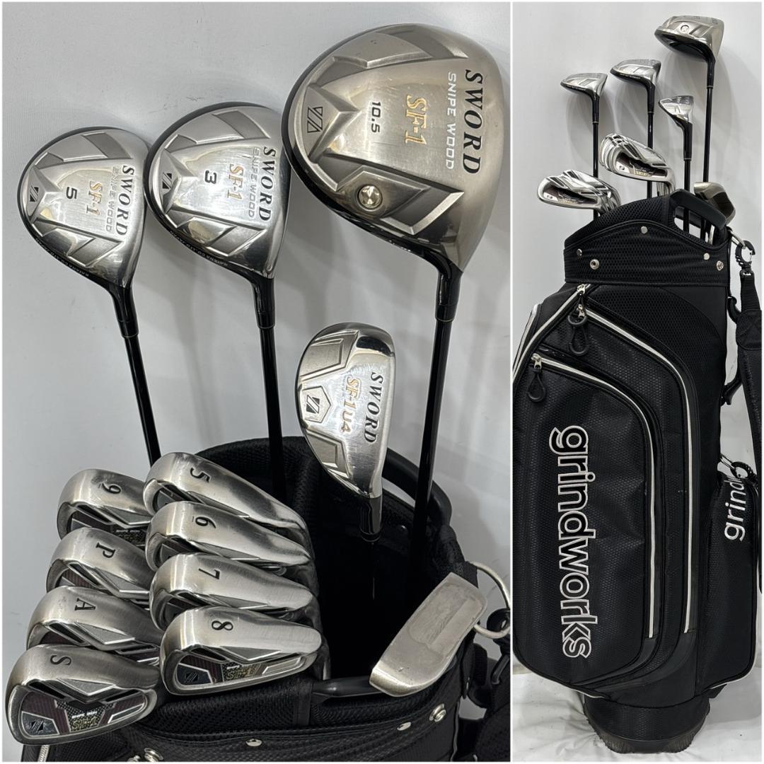 メンズ右利き初心者用　カタナ　KATANA　ゴルフクラブセット　W-2589