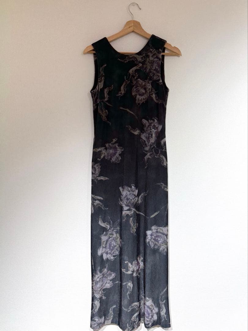 ワンピース DRY FLOWER VELOUR DRESS