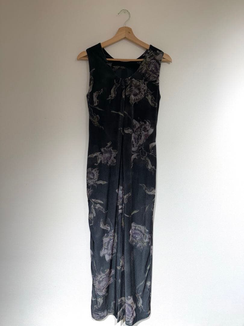 ワンピース DRY FLOWER VELOUR DRESS