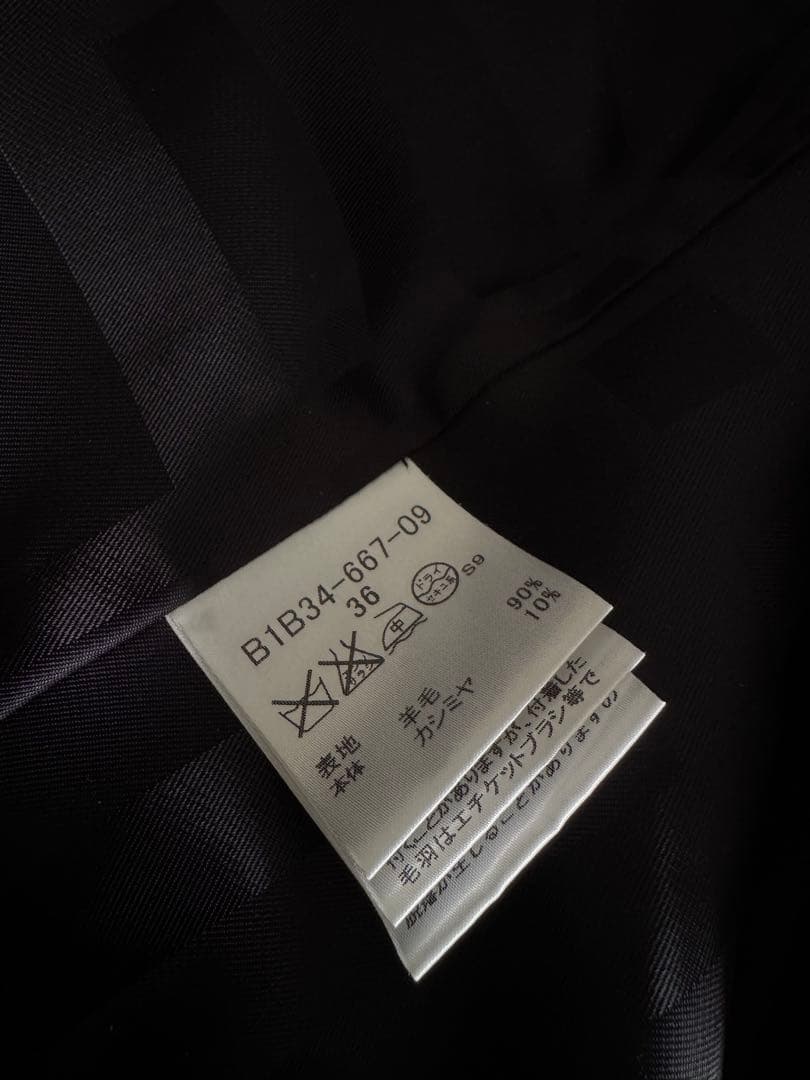 Burberry ブラック コート 36