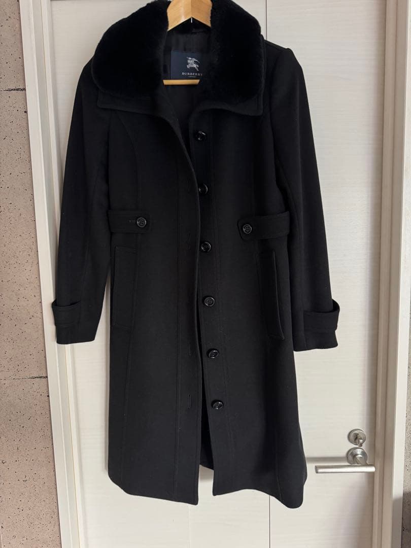 Burberry ブラック コート 36
