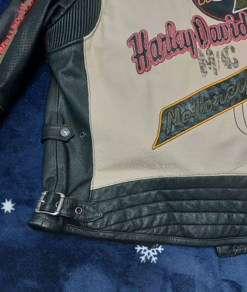 Harley Davidson レザージャケット パーカー レディースL メンズ