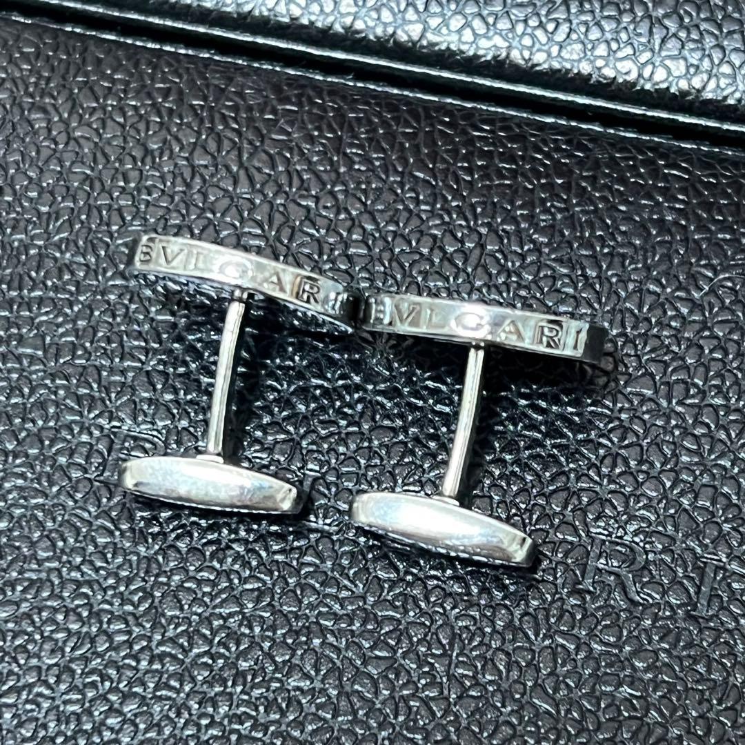 ブルガリ　カフス　ブランドロゴ　Ag925　シルバー メンズ　箱付き