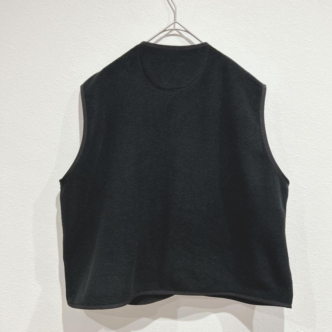 【未使用】ダントン DANTON フリースカラーレスベスト 38 黒 ブラック