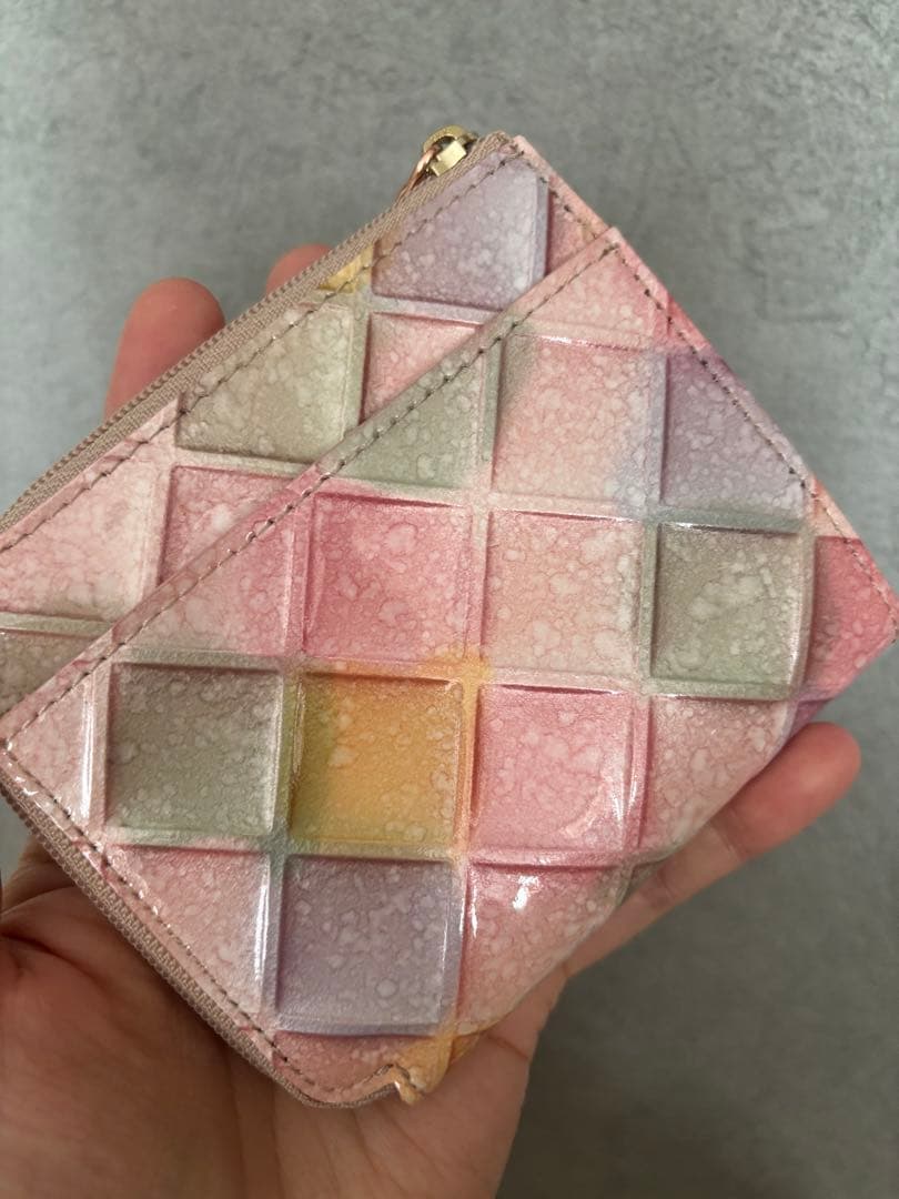 アタオ　ミリモ　ブロック　パーティー　二つ折り財布