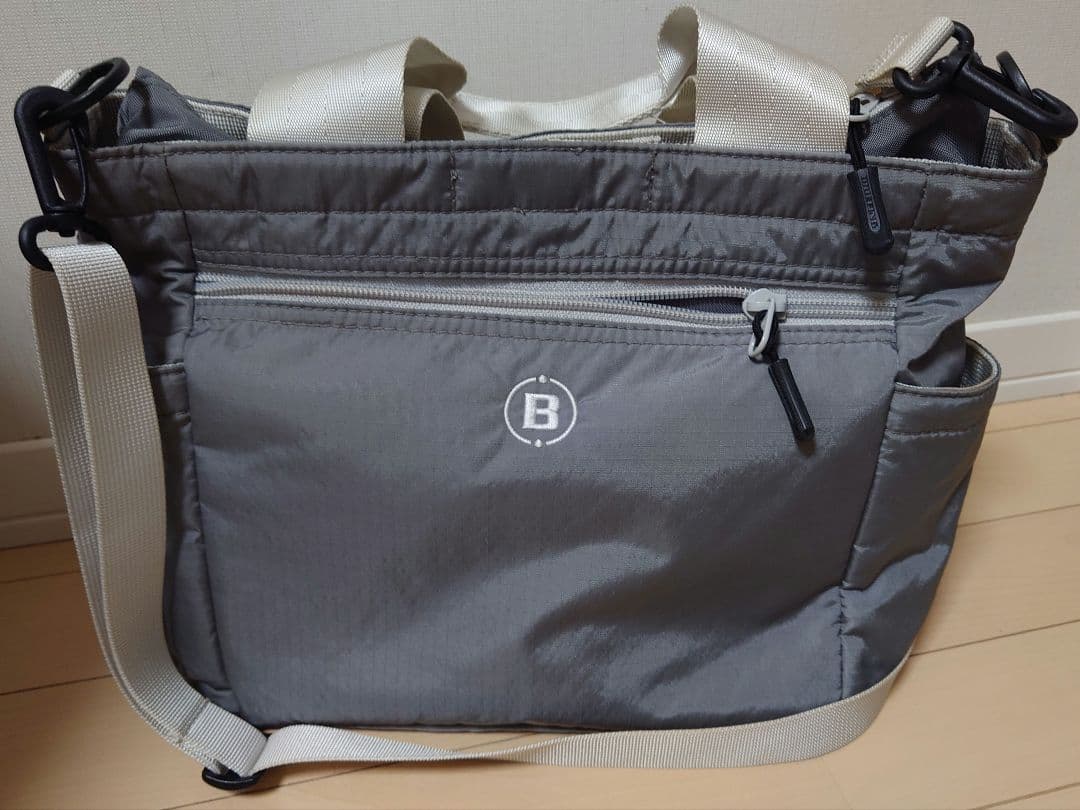 69 BRIEFING グレー 2way トートバッグ ラウンドバッグ