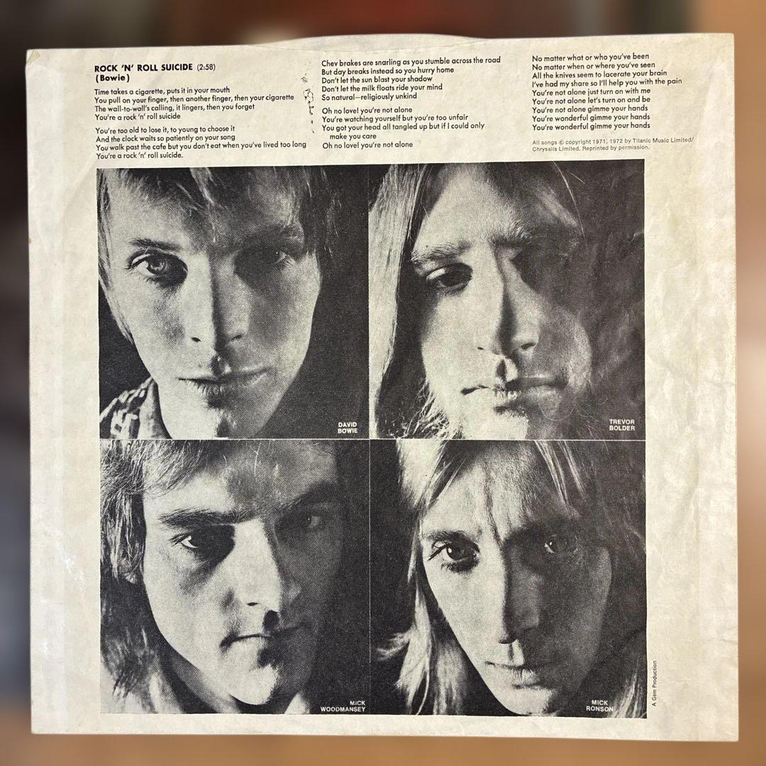 デヴィッドボウイ 名盤 レコード ジギースターダスト UKオリジナル盤