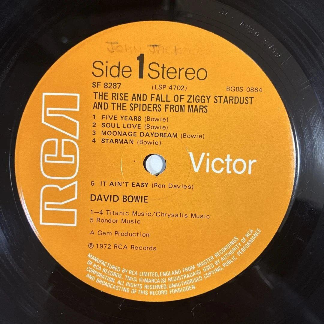 デヴィッドボウイ 名盤 レコード ジギースターダスト UKオリジナル盤