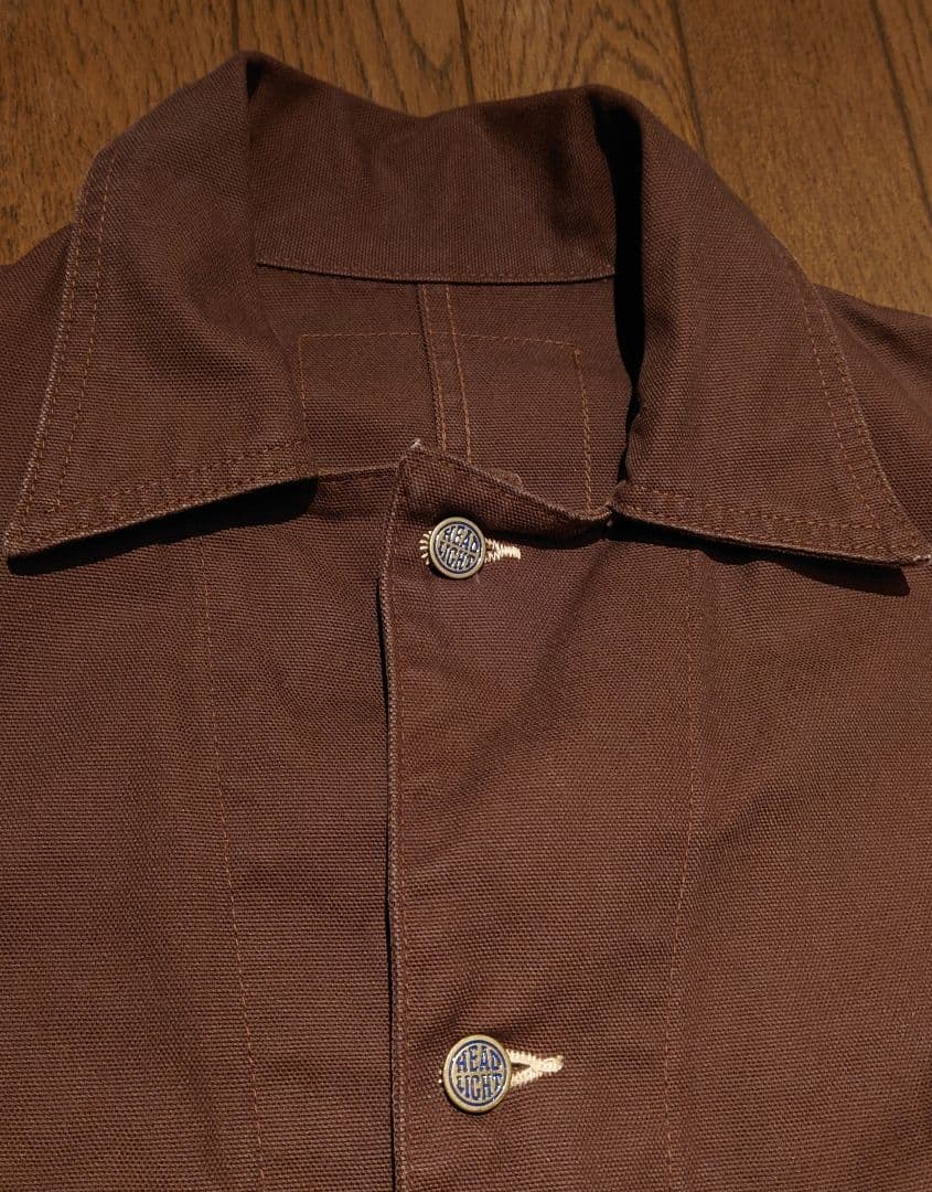 シュガーケーン　HEADLIGHT 　ヘッドライト　ブラウンダックカバーオール