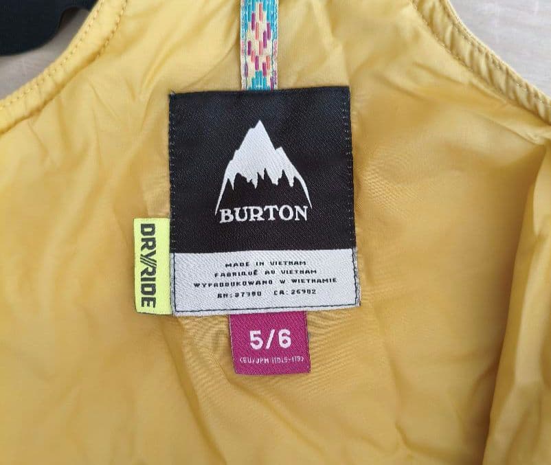 Burton 子供用スノーボードウェア 5/6　上下セット