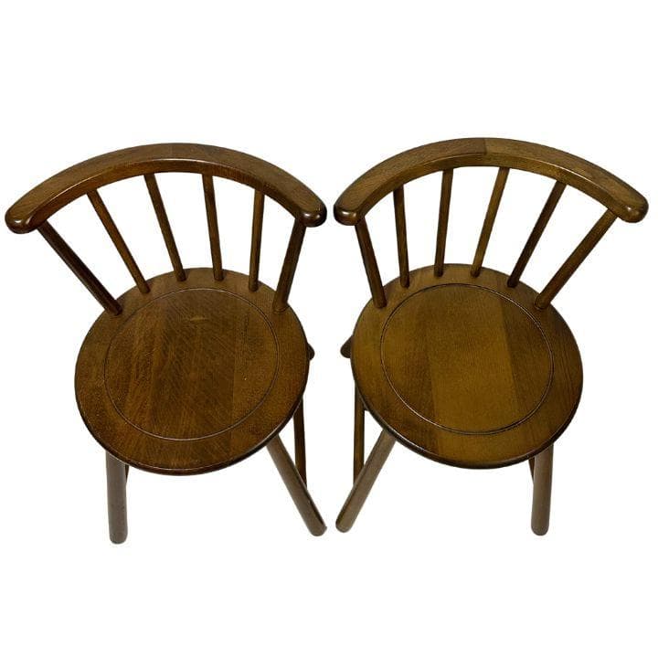 KOIZUMI 小泉産業 ウィンザーチェア 2脚セット 木製 ダイニングチェア