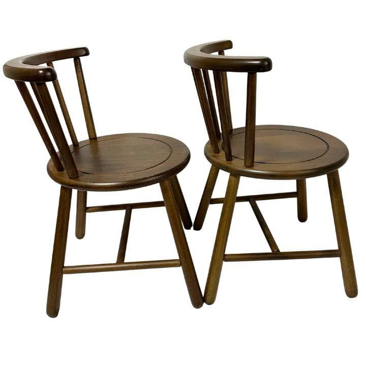 KOIZUMI 小泉産業 ウィンザーチェア 2脚セット 木製 ダイニングチェア