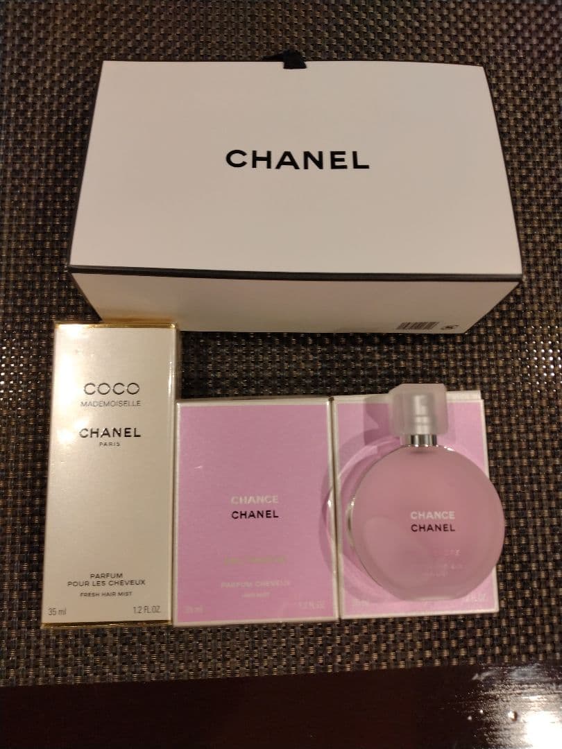 シャネルヘアーミスト35ml ギフトボックス付き３点セット