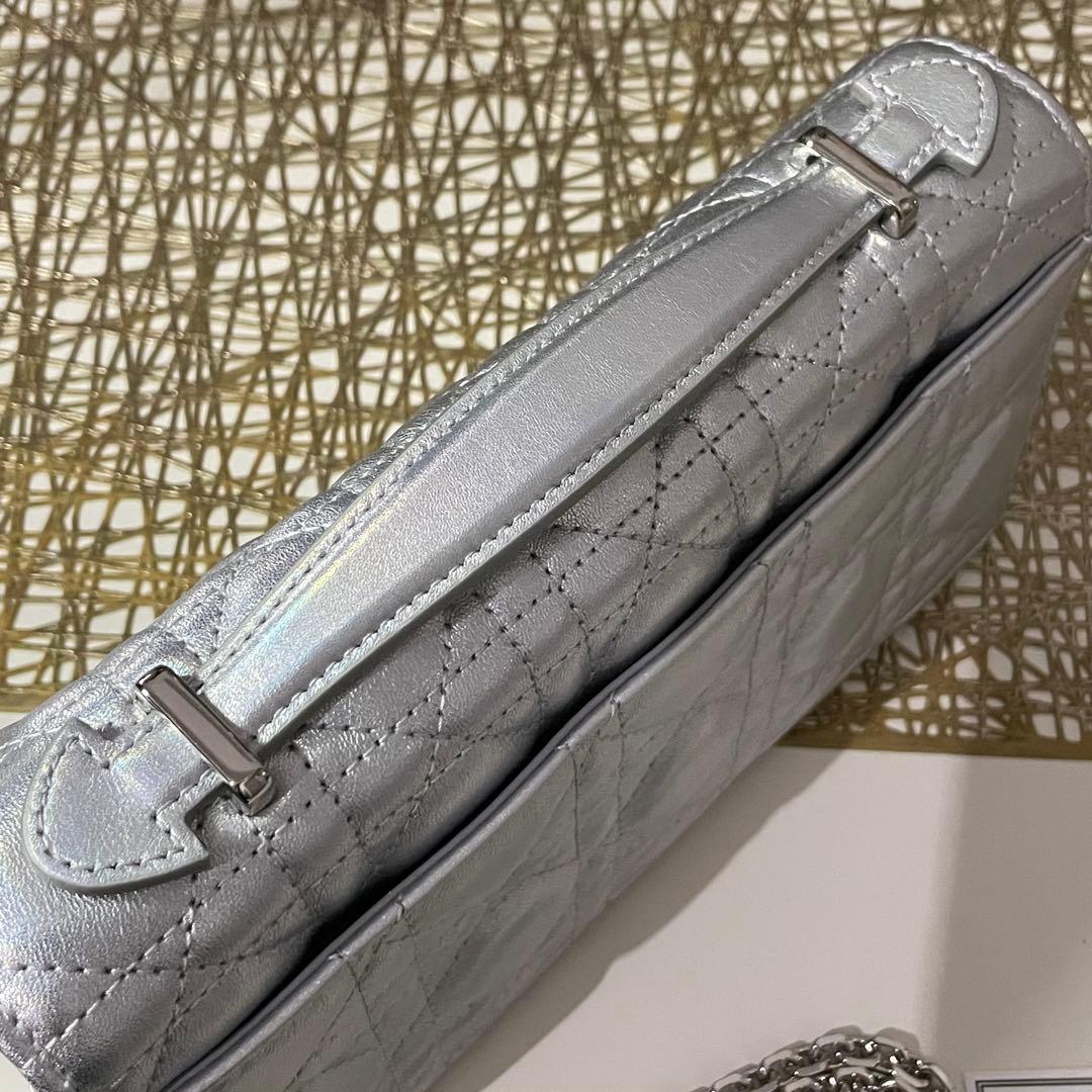 DIOR My Dior ミニバッグ ラムスキン ショルダーバッグ シルバー