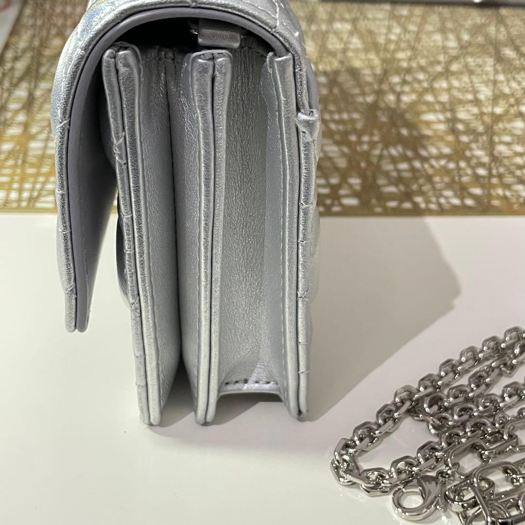 DIOR My Dior ミニバッグ ラムスキン ショルダーバッグ シルバー