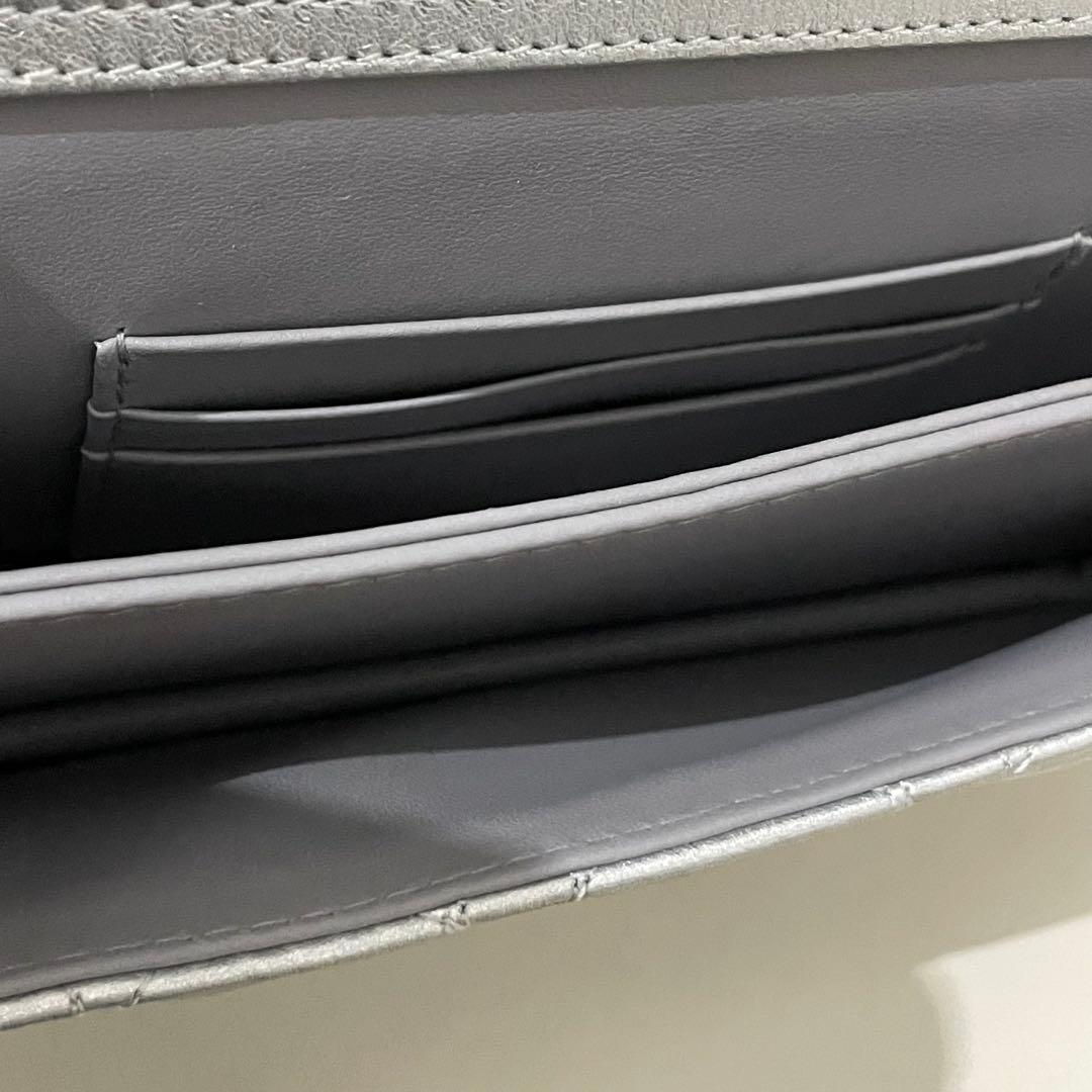 DIOR My Dior ミニバッグ ラムスキン ショルダーバッグ シルバー