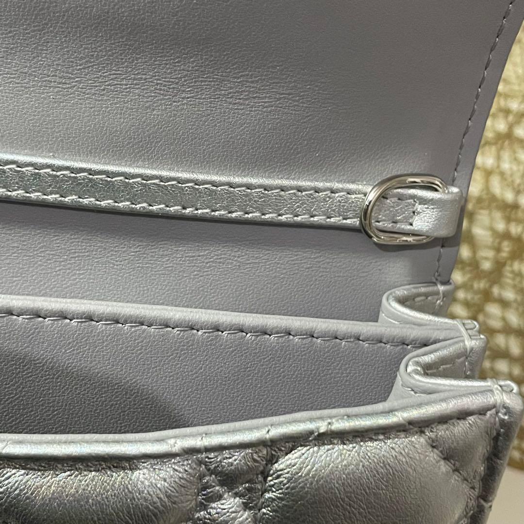 DIOR My Dior ミニバッグ ラムスキン ショルダーバッグ シルバー