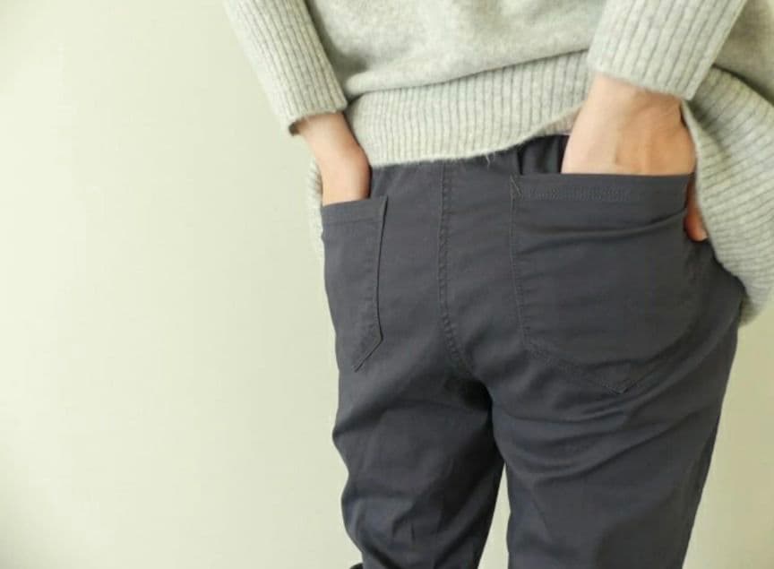 新品タグ付！Brocante ブロカント コクパンツ　ブラック　裏起毛　あったか