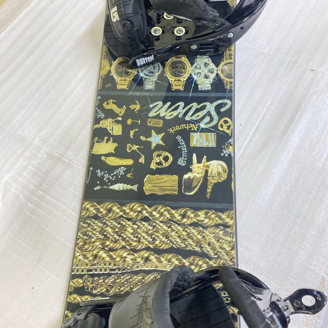 バートン Burton seven 151cm スノーボードセット Mサイズ