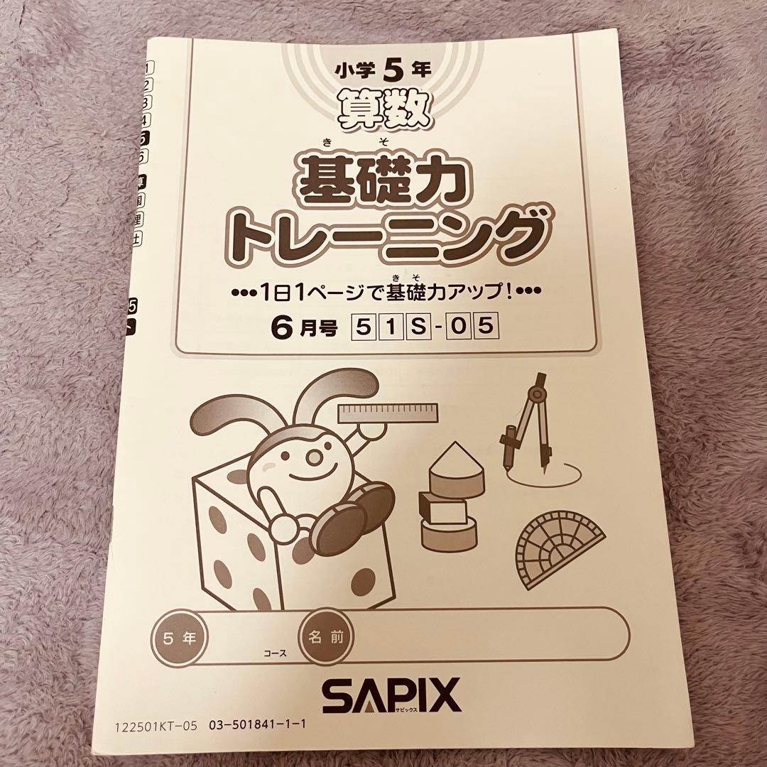 SAPIX 算数 基礎力トレーニング 小5 全12ヶ月セット