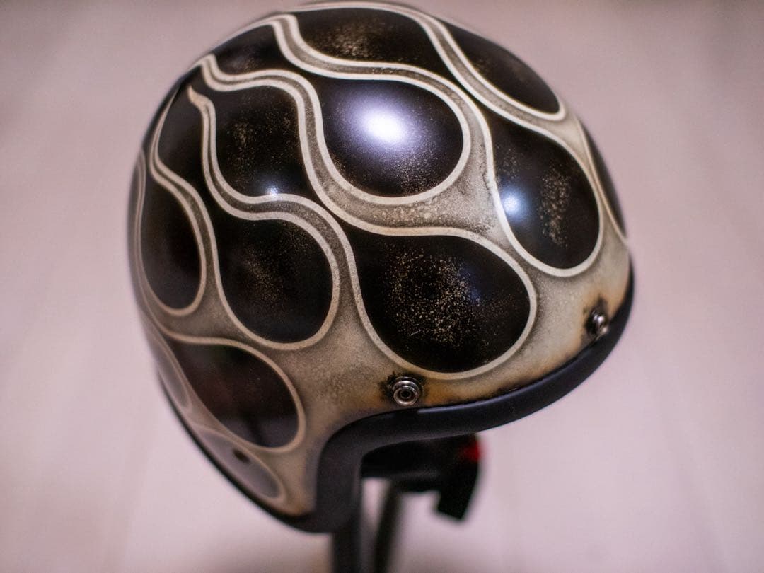 XXL極小帽体　500TX スモールジェット　黒エイジングアイボリーフレア