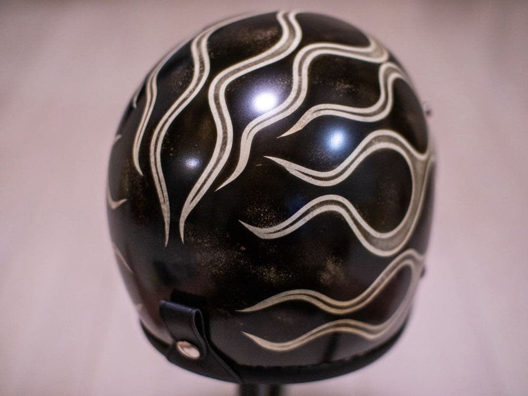 XXL極小帽体　500TX スモールジェット　黒エイジングアイボリーフレア