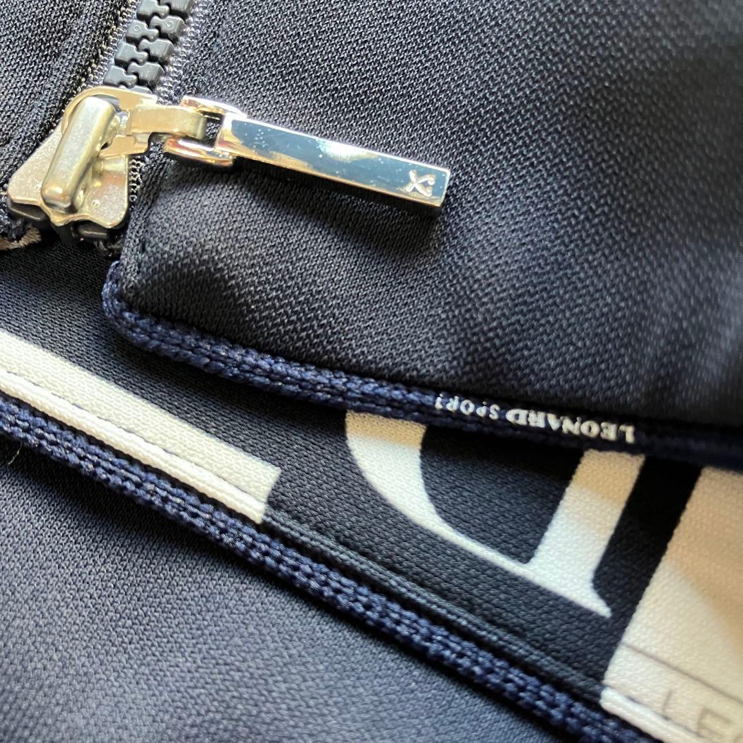 近年美品 レオナール 薄手 ブルゾン ジップアップ 42