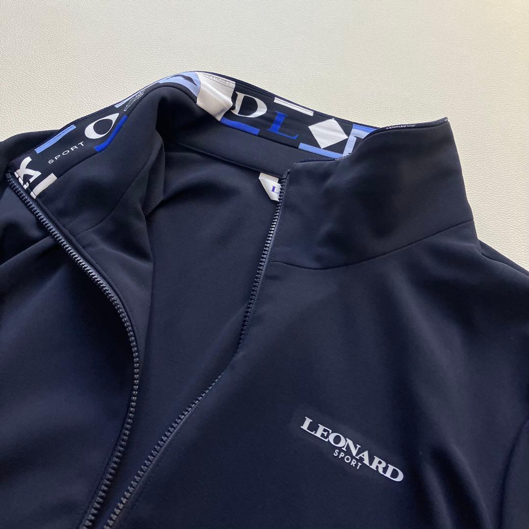 近年美品 レオナール 薄手 ブルゾン ジップアップ 42