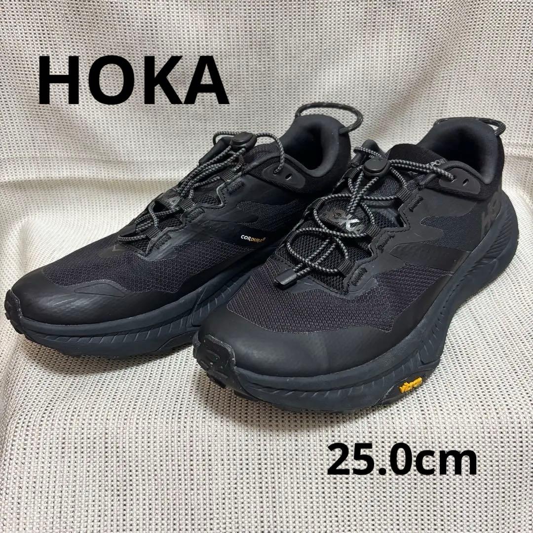 HOKA Transport GTXトレイルランニングシューズ 黒 25.0cm