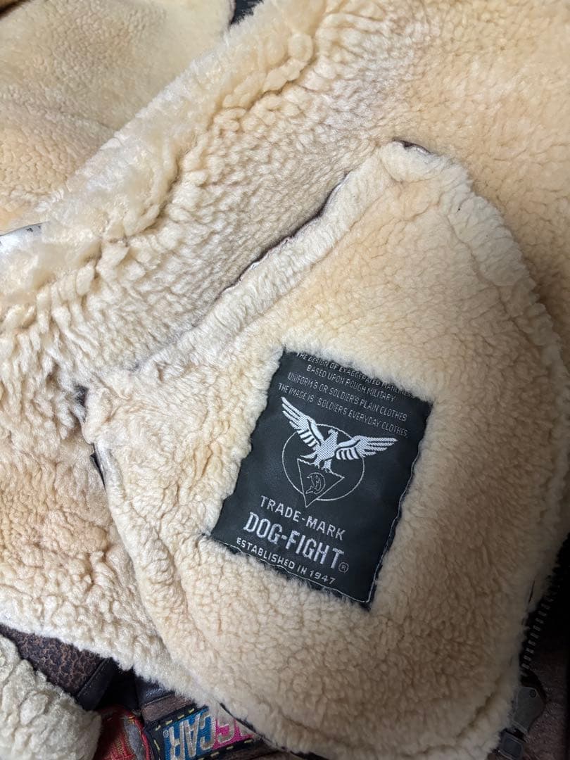 ジャケット・アウター old dog fight b-3 leather jacket