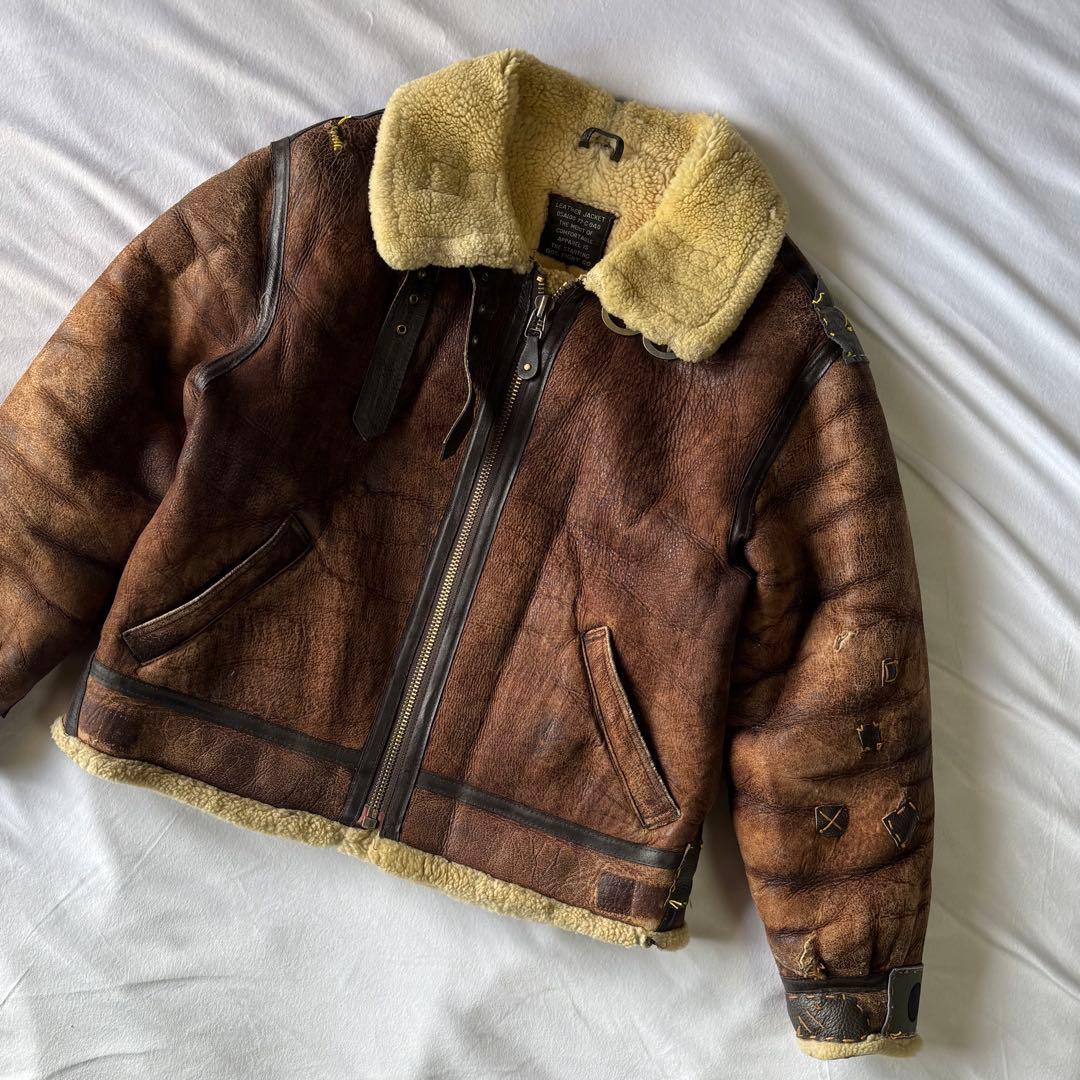 ジャケット・アウター old dog fight b-3 leather jacket
