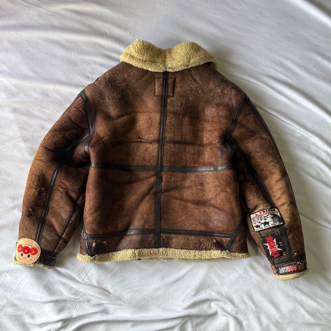 ジャケット・アウター old dog fight b-3 leather jacket