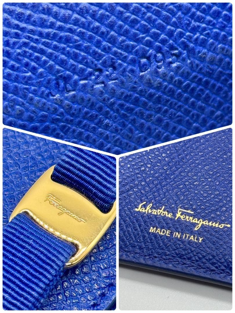 Salvatore Ferragamo フェラガモ 三つ折り財布 ヴァラ 箱付き