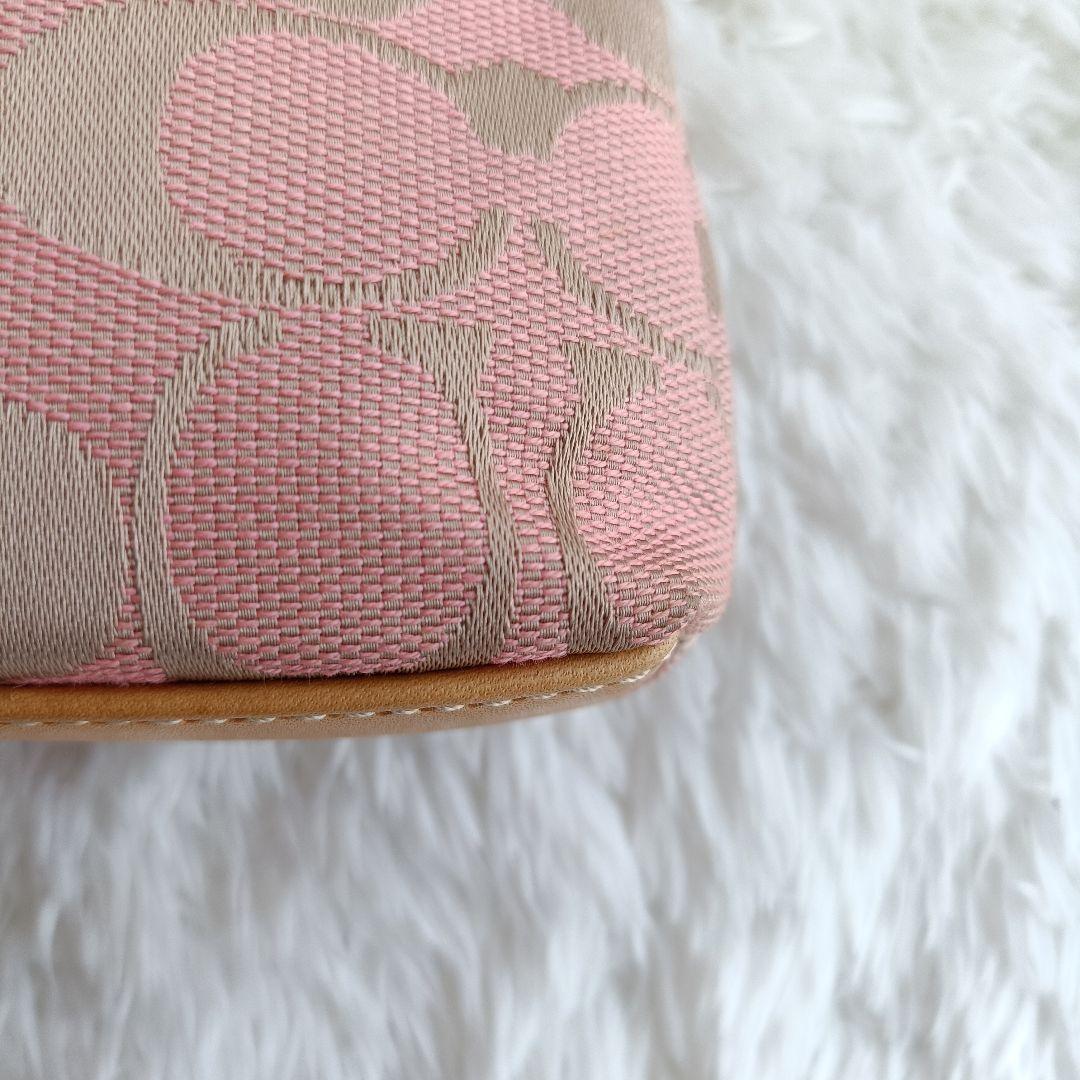 【美品希少色】コーチ ワンショルダー シルバー金具 シグネチャー キャンバス