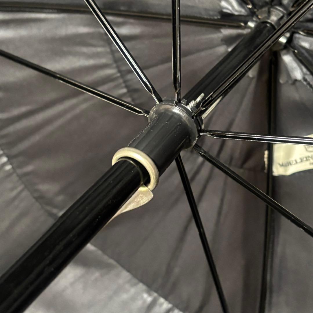 フランス製 マドレーヌヴィオネ　傘　フリル傘　ブラック　雨傘　長傘