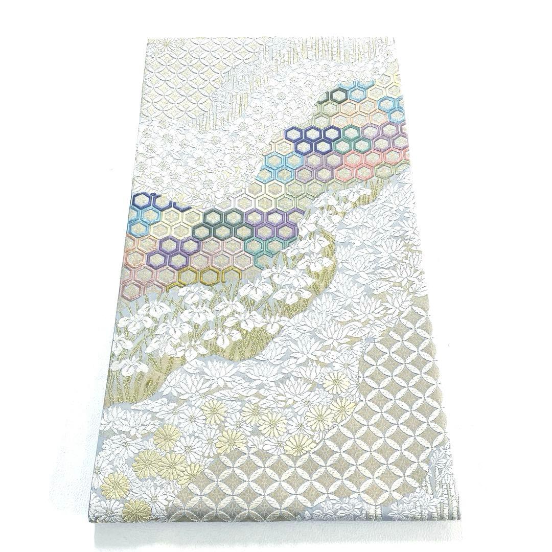 専用帯6223 6116 二点セット ●丸勇謹製 高級 正絹 六通 袋帯