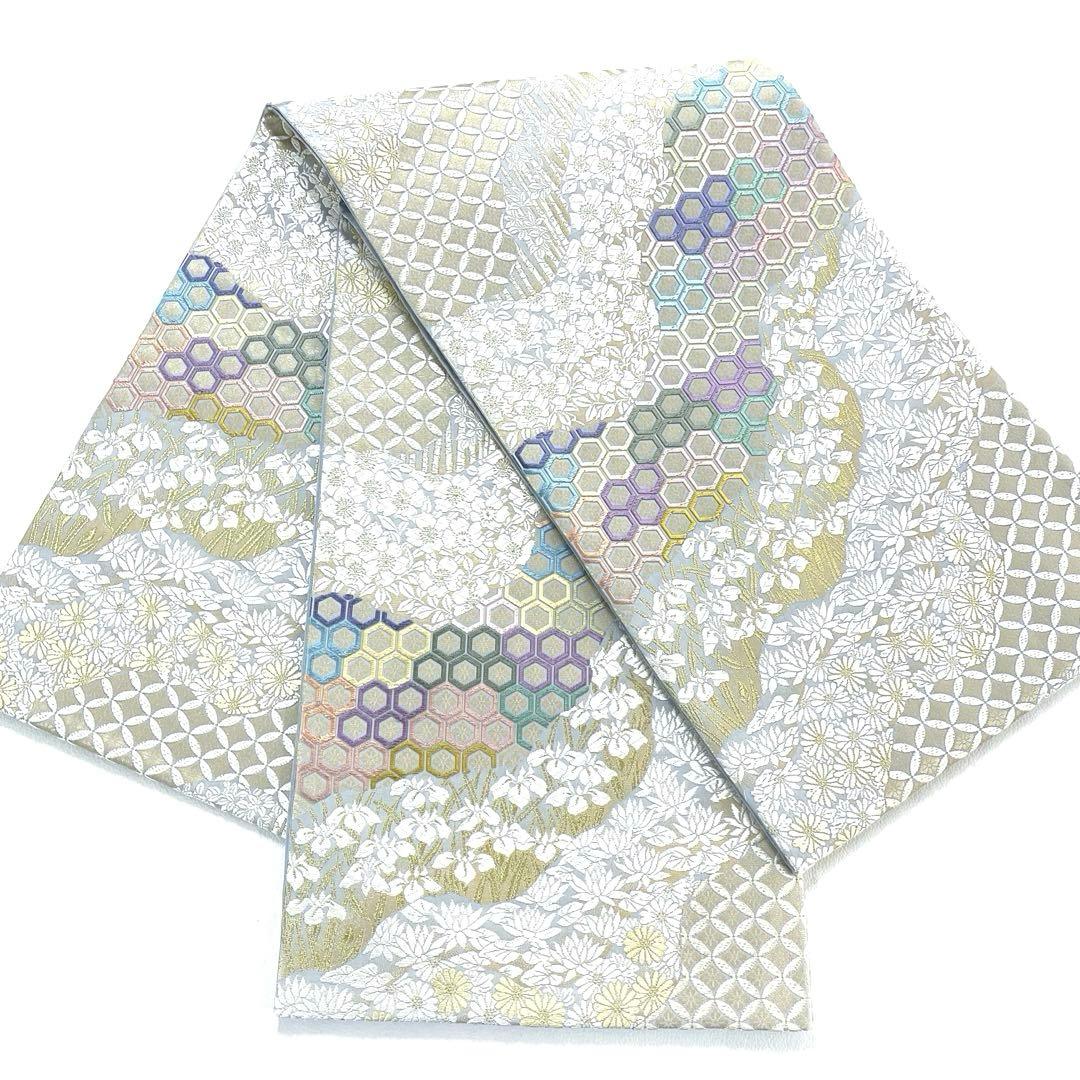 専用帯6223 6116 二点セット ●丸勇謹製 高級 正絹 六通 袋帯