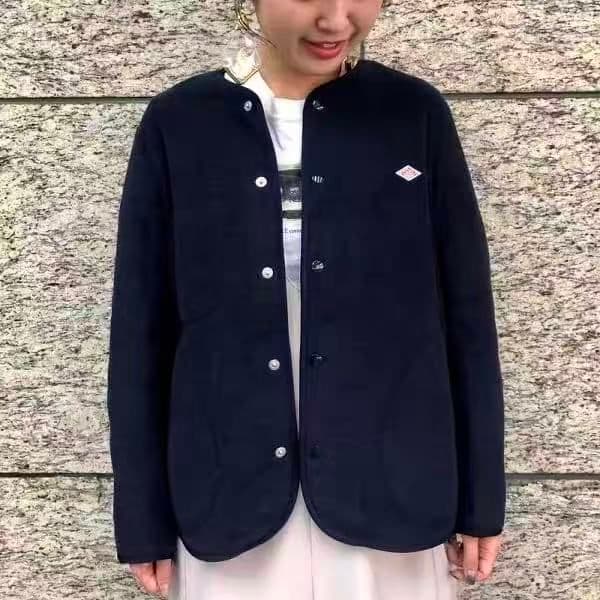 [タグ付き、未使用品]　ダントン 　ノーカラージャケット レディース38