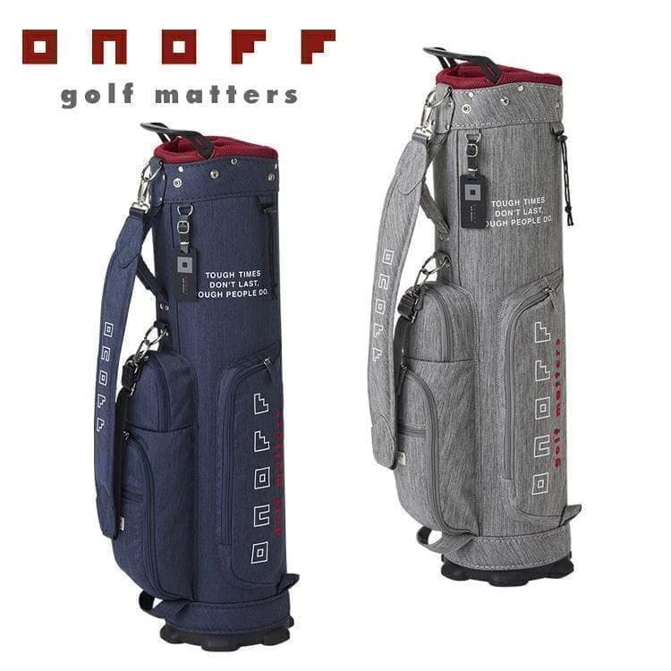新品 ONOFF オノフ 軽量キャディバッグ OB1225 アッシュグレー 7型