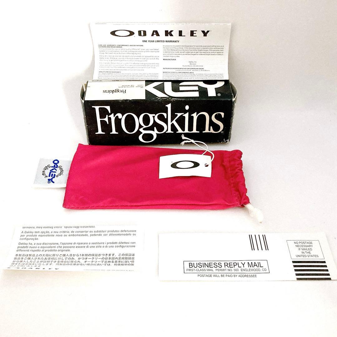 極美品✨OAKLEY オークリー　Frogskins サングラス　ブラック
