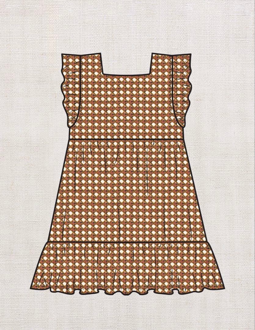 ワンピース misha and puff ruffle sleevedress 6y