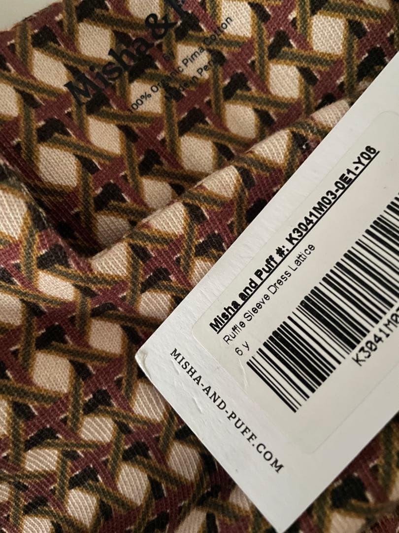 ワンピース misha and puff ruffle sleevedress 6y