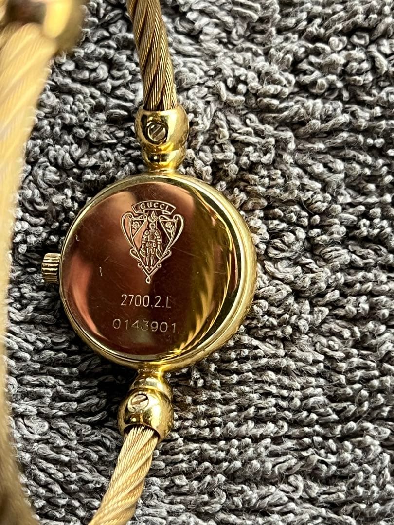 ☆美品GUCCI クォーツ腕時計 9700.21 ゴールド