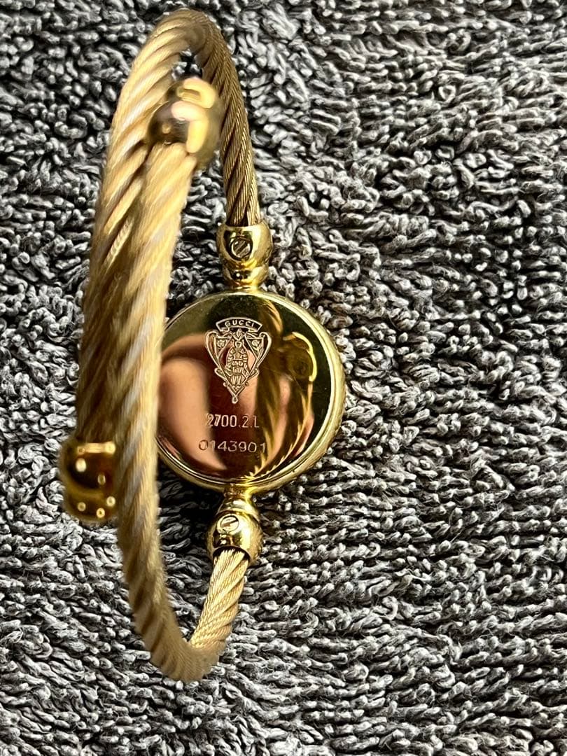 ☆美品GUCCI クォーツ腕時計 9700.21 ゴールド