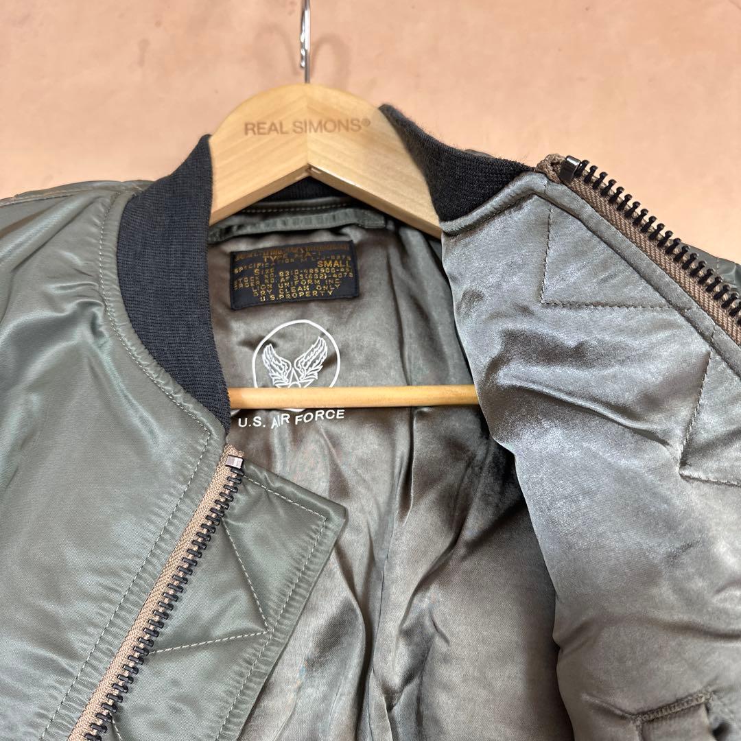 REAL SIMONS MA-1ジャケット オリーブグリーン