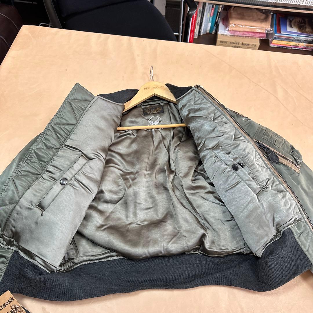 REAL SIMONS MA-1ジャケット オリーブグリーン