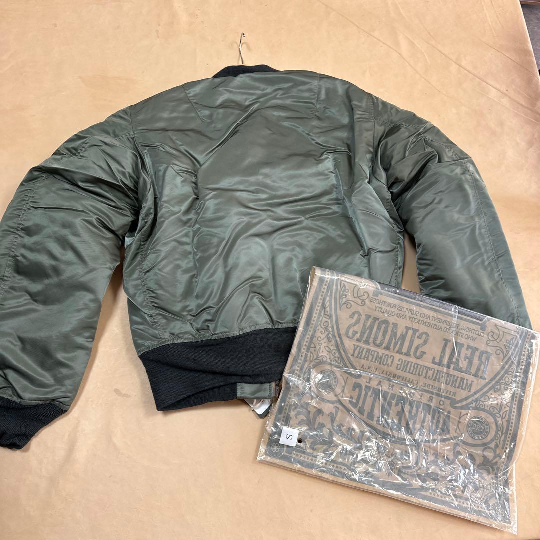 REAL SIMONS MA-1ジャケット オリーブグリーン